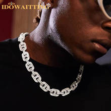 Collar de cadena cubana de circonia cúbica para hombre y niño, gargantilla de eslabones de zirconia cúbica, estilo hip hop, joyería, 2021 2024 - compra barato