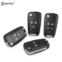 Keyyou carcaça de chave 2/3/4/5 btn, carcaça de chave para vauxhall opel, insígnias, astra j, zafira c mokka, caixa de controle de carro, habitação hu100, lâmina 2024 - compre barato