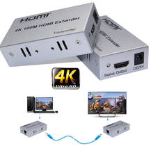 4K 30HZ 100M HDMI Extender Via Cat 5e 6 CAT6 RJ45 Ethernet Lan Cable Extension 1080P 4Kx2K for PS4 DVD Computer PC To TV HDTV 2024 - buy cheap