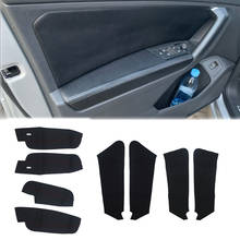 4pcs Soft Leather Door Armrest Cover For VW Tiguan 2017 2018 2019 Car Door Panel Guards / Door Armrest Panel Cover Trim 2024 - buy cheap