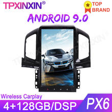 Reproductor Multimedia estilo Tesla para Chevrolet Captiva, unidad principal de navegación GPS, estéreo, Android 128, 4 + 9,0G, 2012-2017 2024 - compra barato