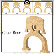 Master A Grade Maple Cello Bridge Brazil Style Maple Bridge 4/4 3/4 1/2 1/4 1/8 Cello Bridge 2024 - buy cheap