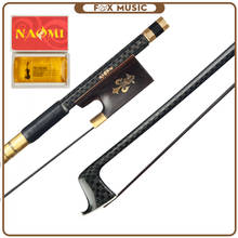 Naomi 4/4 Violin Bow Grid Carbon Fiber Bow +Rosin Black Horsehair Ebony Frog 2024 - buy cheap