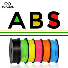 Topzeal-filamento abs para impressora 3d, precisão dimensional 1.75mm, 1kg, 0.02 lbs, 343mm,-mm, material de impressão 3d de plástico, para reprap 2024 - compre barato