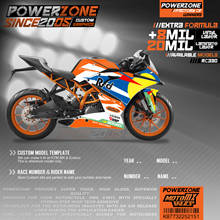 Персонализированные графические фоны PowerZone Team, наклейки 3M, Набор наклеек для KTM RC390 2014-2016 2017-2019 151 2024 - купить недорого