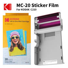KODAK-Juego de cartuchos de papel todo en uno C210, tecnología de impresión de paso 4, apalancamiento, 20, 40, 50, 100, paquete de tinta para impresora fotográfica 2024 - compra barato