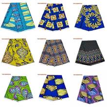 African Real Wax Print Fabric Organic Polyester VeritableWax High Quality 6 Yards 3Yards African Fabric For Party Dress A-22 2024 - buy cheap