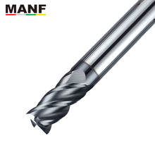 MANF HRC58 4 Flute 3mm 6mm U-shaped Groove Long Round Ball Nose Solid Carbide End Mills Tungsten Carbide Spiral Groove End mill 2024 - buy cheap