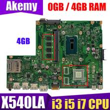 Placa-mãe para laptop x540la, cpu para asus x540l x540lj x540la, placa principal teste 100% ok 2024 - compre barato