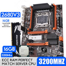 Atermiter Turbo DDR4 D4 Motherboard Set With Xeon E5 2680 V3 LGA2011-3 CPU 1pcs X 16GB= 16GB 3200MHz DDR4 RAM Memory REG ECC 2024 - buy cheap