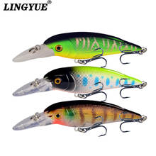 LINGYUE Fat Minnow Fishing Lure Hard ABS Plastic Crankbait Rattle Isca Artificial Fishing Bait Cranks For Bass Pike Japan Pesca 2024 - buy cheap