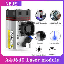 NEJE 80W A40640 E40 High Power Laser Module with Air Assist Metal Nozzle TTL Laser Head for CNC Engraving Cutting Machine DIY To 2024 - buy cheap