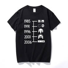 Mens Game Controller Timeline T-Shirt Funny Retro Nintendo Gaming Gamer T Shirt Men Clothing Cotton Casual Camisetas hombre 2024 - buy cheap