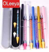 Oleeya DIY Crystal Pen Rhinestones Gems Picking Cтразы Wax Pencil Picker Clothing Decoration Diamond Painting Tools F0156 2024 - buy cheap