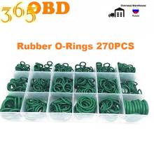 270PCS/Lot Green Rubber O-Rings 18 Sizes O-ring Kit Green Metric Seals Nitrile Air Conditioning R22/R134a Repair Compressor Seal 2024 - buy cheap