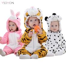 Baby Rompers Tiger Girls Clothes New Born Baby Cartoon Pajamas Winter Animal Flannel Outfits Toddler Costume Baby Boys Jumpsuits 2024 - buy cheap
