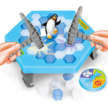 Engraçado pinguim armadilha interativo jogo de tabuleiro interior quebra de gelo salvar o pai-criança mesa de entretenimento brinquedos crianças presentes 2024 - compre barato