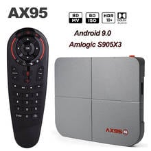 Dispositivo de TV inteligente AX95, decodificador con Android 128, 4GB, 9,0 GB, Amlogic S905X3, BT4.2, 4K, 8K, compatible con Dolby, BD MV, BD ISO, Wifi Dual 2024 - compra barato