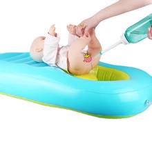 Bañera inflable portátil plegable para bebé, lavable para niños, lavabo de culo, champú infantil, bandeja de lavado de pelo, bañera con bomba de mano # TC 2024 - compra barato