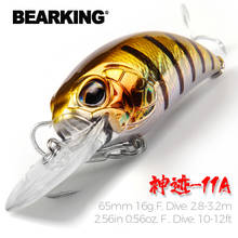 BearKing 65mm 16g hot model A+ fishing lure new crank  5color for choose  dive 10-12ft,2.8-3.2m fishing tackle hard bait 2024 - купить недорого