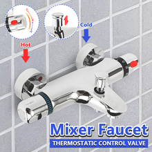 Bathroom Faucet Thermostatic Mixer Tap Hot and Cold Bath Mixer Mixing Valve Bathtub Faucet Home Thermostatic Shower Faucets Set 2024 - buy cheap