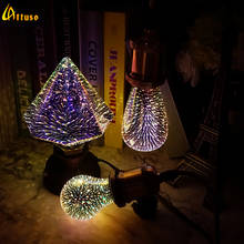 LED Light Edison Bulb 3D Decoration Bulb AC 110V 220V A60 ST64 G95 G80 G125 E27 Holiday Lights Novelty Christmas Lamp Lamparas 2024 - buy cheap