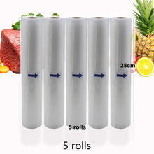 5 Rolls/Lot Kitchen Food Vacuum Bag Storage Bags for Vacuum Sealer Food Keep Packing 12+15+20+25+28cm*500cm 2024 - buy cheap