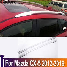 Portaequipajes de aleación de aluminio para coche Mazda, accesorios de portaequipajes de techo para Mazda CX-5 CX5 2012 2013 2014 2015 2016 2024 - compra barato