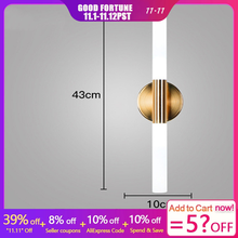 Modern Nordic Metal Tube Pipe Up Down LED Wall Lamps for Living Room Bedroom Foyer Dining Room Home Restaurant Wall Lights Lamp 2024 - buy cheap