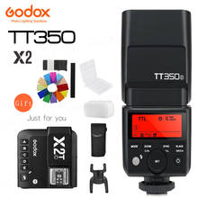 Godox TT350 GN36 2,4G TTL HSS мини Вспышка Speedlite + XPro + X1T для камеры Canon Nikon Sony Fuji Olympus 2024 - купить недорого