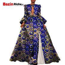 African Dresses for Women Dashiki Print Ankara Long Sleeve Floor Length Sexy Lady European Clothing WY8853 2024 - buy cheap