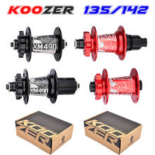 Koozer-cubo de freio a disco para mountain bike xm45, 4 rolamentos, mountain bike, qr100, * 15, 12*142mm, furos, bicicleta com freio a disco, furos, envio grátis 2024 - compre barato