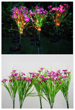 Solar Light Outdoors LED Chrysanthemum Lawn Lamp Waterproof Garden Villa Aisle Corridor Christmas Decoration Fluorescent Lamp 2024 - buy cheap