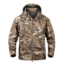 Outdoor Waterproof Hard Shell Military Tactical Jacket Men Camo Hooded Hardshell Thin Pressure Glue Windbreaker Coat Tops 2024 - buy cheap