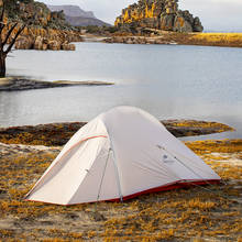 Naturehike barraca de acampamento de nylon 20d/210t, tenda com tapete grátis, atualizada da série cloud up, ultraleve, de acampamento e caminhada 2024 - compre barato