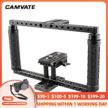 CAMVATE Camera Cage Rig For Canon 5DS,5DSR,5D MarkII,5D MarkIII,Nikon D3200,D3300,D5200,DF,D610,Sony a58,A99,a7,a7II,GH5,GH4,GH3 2024 - buy cheap