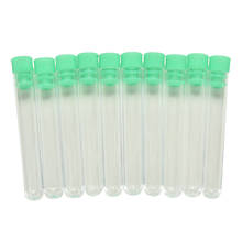 New 10pcs 12x75mm Plastic Clear Test Tubes With Push Caps Lab 2024 - buy cheap