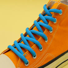 Высококачественные шнурки Weiou 6 мм, шнурки для одежды, синие овальные шнурки для пляжной обуви, оригинальные шнурки из полиэстера и чистого хлопка для изготовления на заказ оптом 2024 - купить недорого