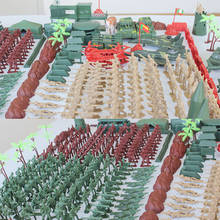 Modelo de soldado de plástico militar para niños, figura de juguete del ejército, Kit de accesorios, juego de decoración, juguetes educativos 2024 - compra barato