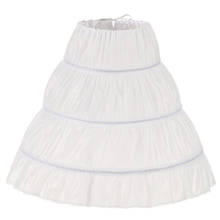 Petticoat infantil branco linha a para meninas 2021, vestido de menina com uma camada de crinolina e corte de flor, saia com cintura elástica 2024 - compre barato
