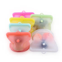 Silicone Food Storage Containers Reusable Stand Up Bag Fresh Bag Food Storage Bag Fresh Wrap Baby Food Packaging Ziplock Bag 2024 - buy cheap