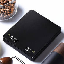 Black Mirro Electronic Scale Household Precision Jewelry Scale Kitchen Scale Digital Scale Smart Coffee Weighing Scale Timer USB 2024 - buy cheap