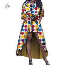 Trench coat com estampa de ancara bazin rico feminino, roupa casual feminina fashion wy5887 2024 - compre barato