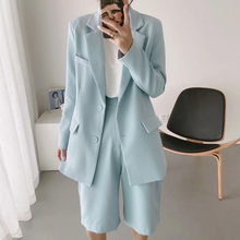 Korean Fashion Candy Colors Office Blazer 2021 Women Solid Colors Single Breasted Casual Commute Blazer Suit Simple Work Wear 2024 - buy cheap