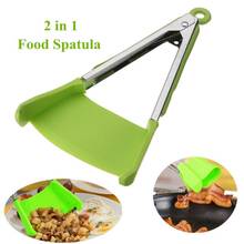 27*13.2cm Clever Kitchen Spatula and Tongs Non-Stick Heat Resistant Stainless Steel Frame Silicone Tongs Kitchen Gadget1 2024 - buy cheap