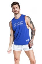 Men Tank Top Cotton High Quality Undershirt Bodybuilding Singlet Fitness Sleeveless Vest Men Tank Tops Printing Vest Shirts 2024 - buy cheap