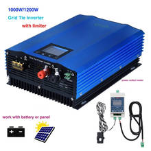 Inversor solar mppt de descarga automática de bateria, 1000w, dc24v, 48v, 72v, ac110v, 220v, 230v, inversor com sensor limitador 2024 - compre barato