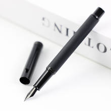 Black Metal Fountain Pen Titanium Black EF/F Nib High Quality Tree Texture Excellent Writing Gifts For Business Office Supplies 2024 - buy cheap