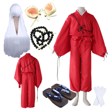 Coshome Anime Cosplay Costumes CHANGE THE WORLD Red Japanese Kimono Men Robe Halloween Costume 2024 - buy cheap