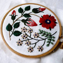Embroidery Stitch Starter Kit DIY Handmade European Flower Fabric Threads Material Needlework Cross Needlework Sets 2024 - buy cheap
